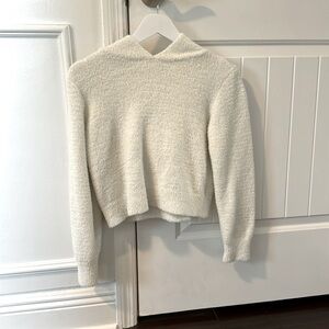 Girls fluffy jacket with hood